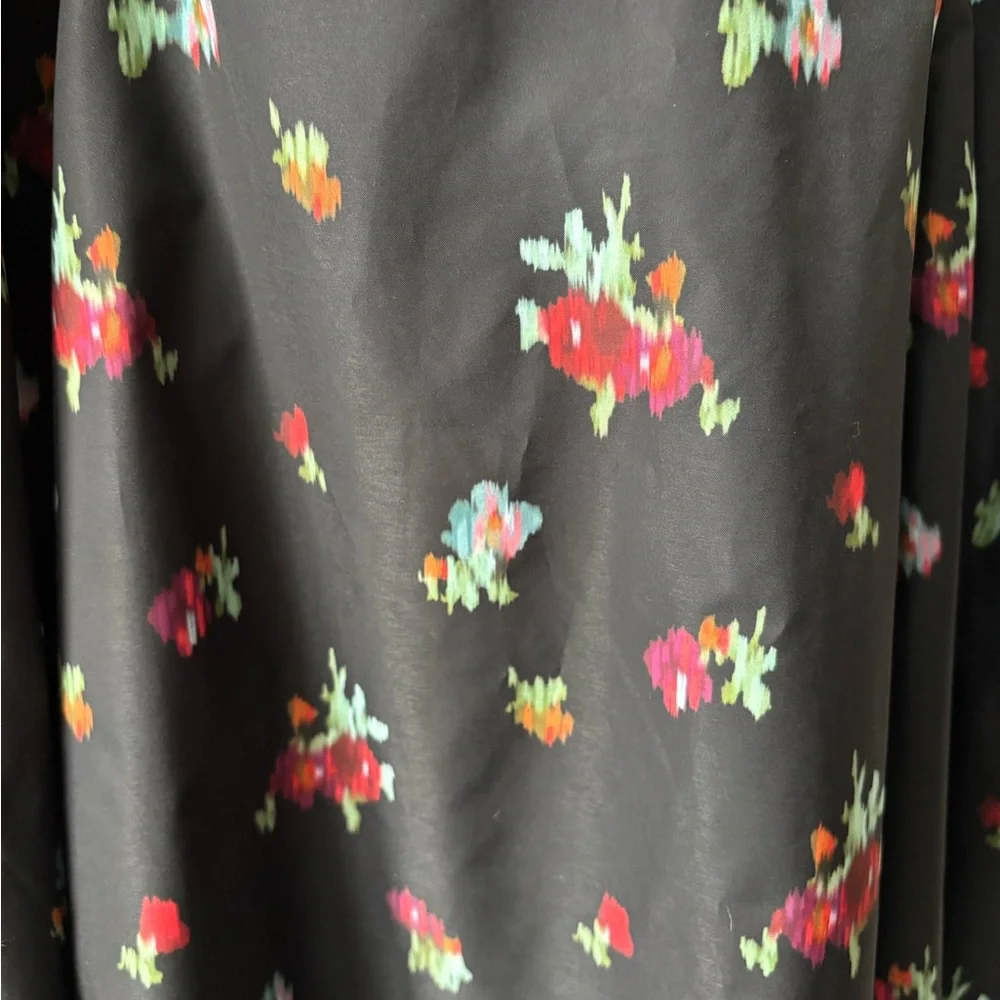 Hill House Matilda Dress in Black Ikat Floral - Picture 4 of 10